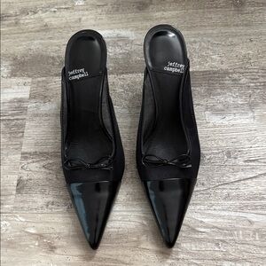 Jeffrey Campbell Black Women's Pointed Toe Backless shoe